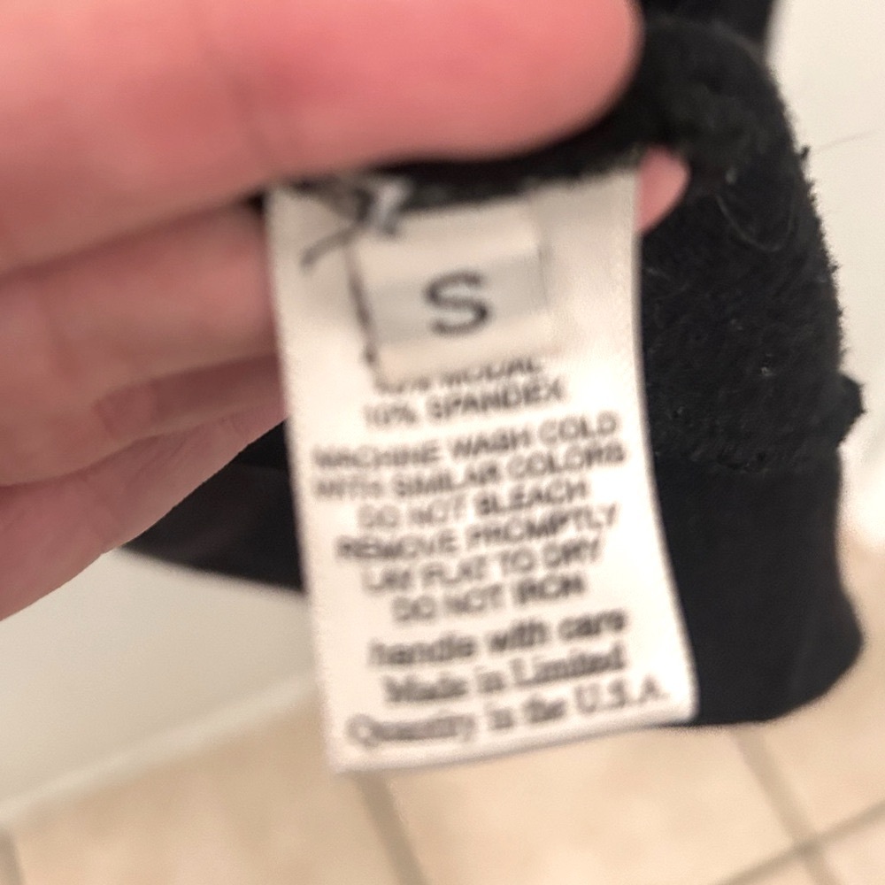 LAUREN MOSHI RARE Dripping X Black & White Zip Hoodie Stripes & X Detail Punk - Picture 9 of 10